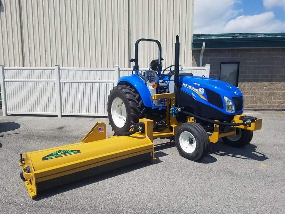 MowMaster 3-Point Hitch Flail Mower on New Holland tractor
